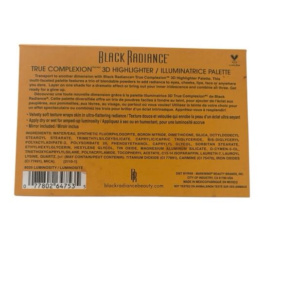 New Black Radiance True Complexion 3D Highlighter Palette - Picture 4 of 4
